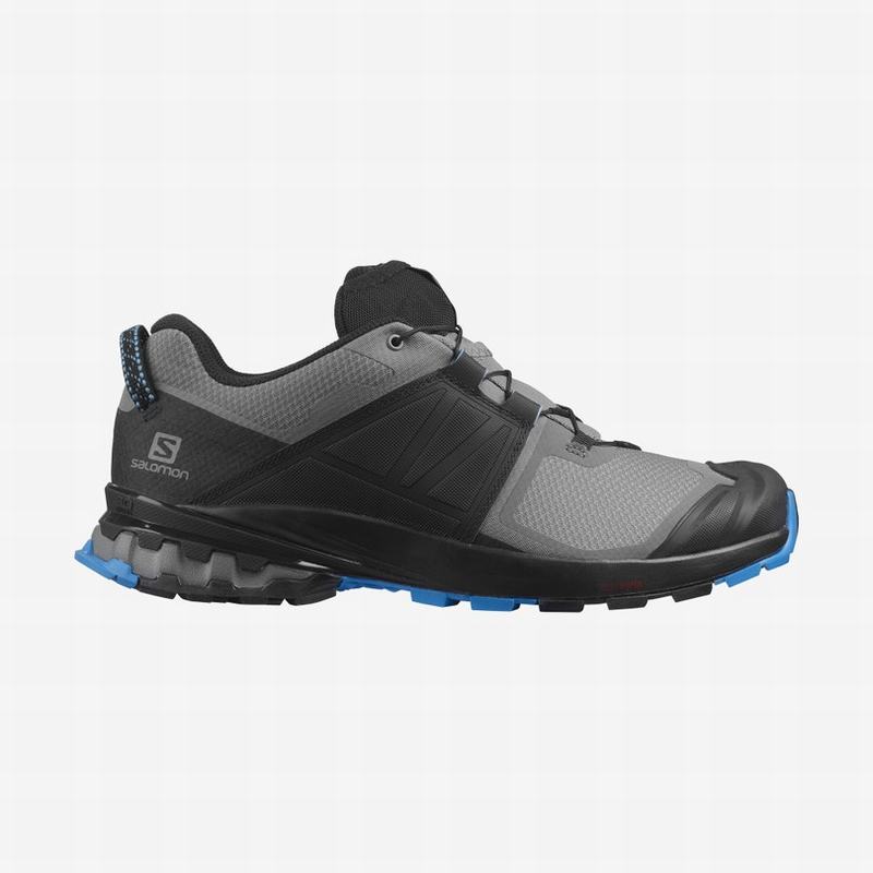 Chaussures De Trail Running Salomon Homme Noir / Bleu - Salomon XA WILD - France (0527-PMCWZ)